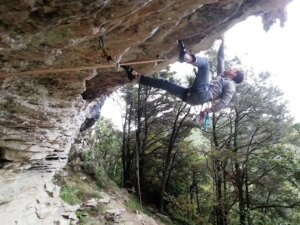 Rock Lead Climbing Outdoor