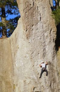 Rock Lead Climbing Outdoor