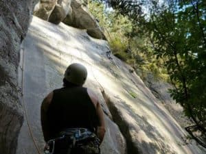 Rock Lead Climbing Outdoor