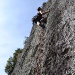 Rock Lead Climbing Outdoor