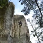 Rock Lead Climbing Outdoor