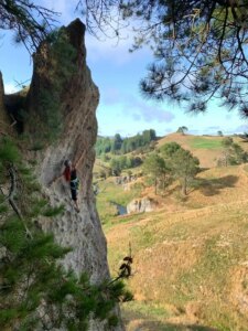 Rock Lead Climbing Outdoor