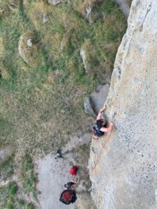 Rock Lead Climbing Outdoor