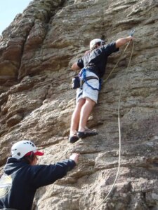 Rock Lead Climbing Outdoor