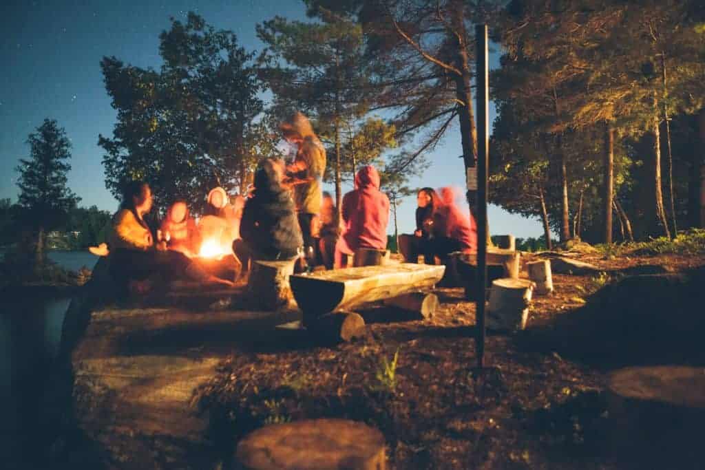 kids and schools camping