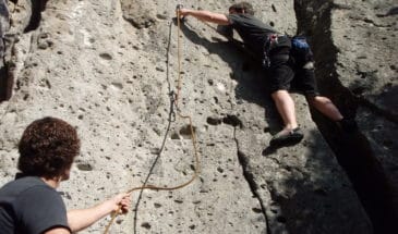Rock Lead Climbing Outdoor