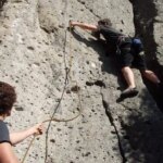 Rock Lead Climbing Outdoor