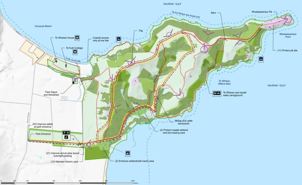 Duder Regional Park Map